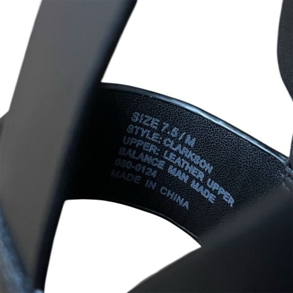 Aerosoles Women’s Platform Clarkson Sandals Black Leather Size 7.5M - Picture 7 of 8